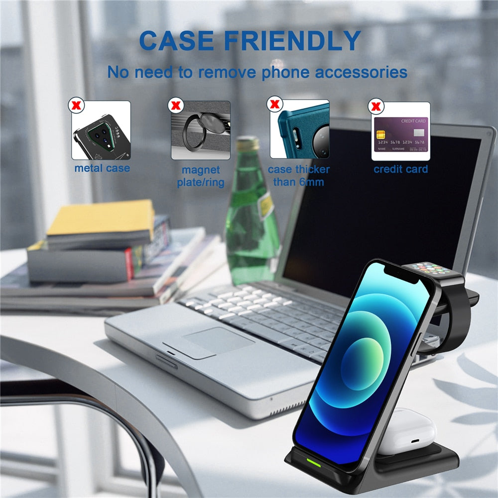 20W Wireless Charger Stand For I Phone Airpods I Watch