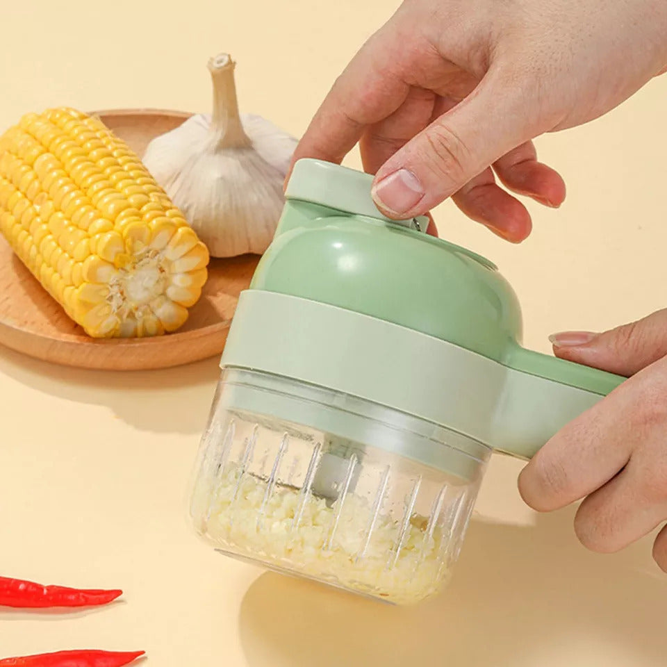 4 IN 1 HANDHELD ELECTRIC VEGETABLE CUTTER